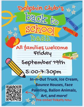 Dolphin Club Back to School Bash