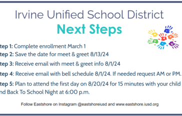 Next steps for coming to Eastshore
