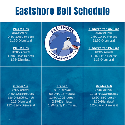 Eastshore Bell Schedule