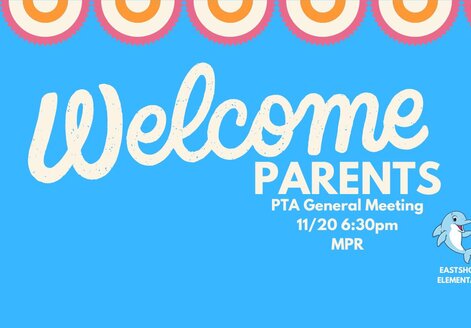 PTA Meeting 11/20 at 6:30pm