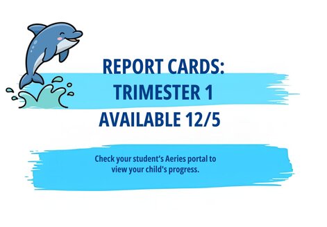 Report Cards Available on Aeries 12/5